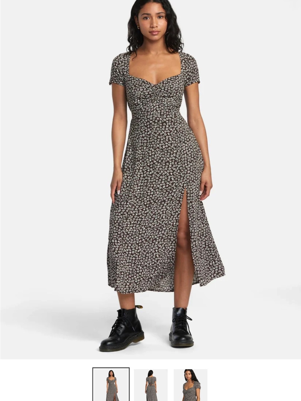 RVCA Maxi Dress with Ditsy Floral